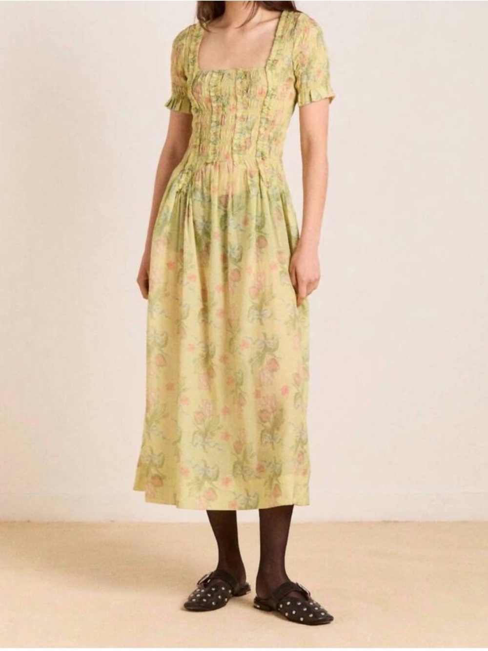 NWT Damson Madder Raphaela Midi Dress - Picture 3 of 3